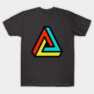 3D Penrose Impossible Triangle T-Shirt